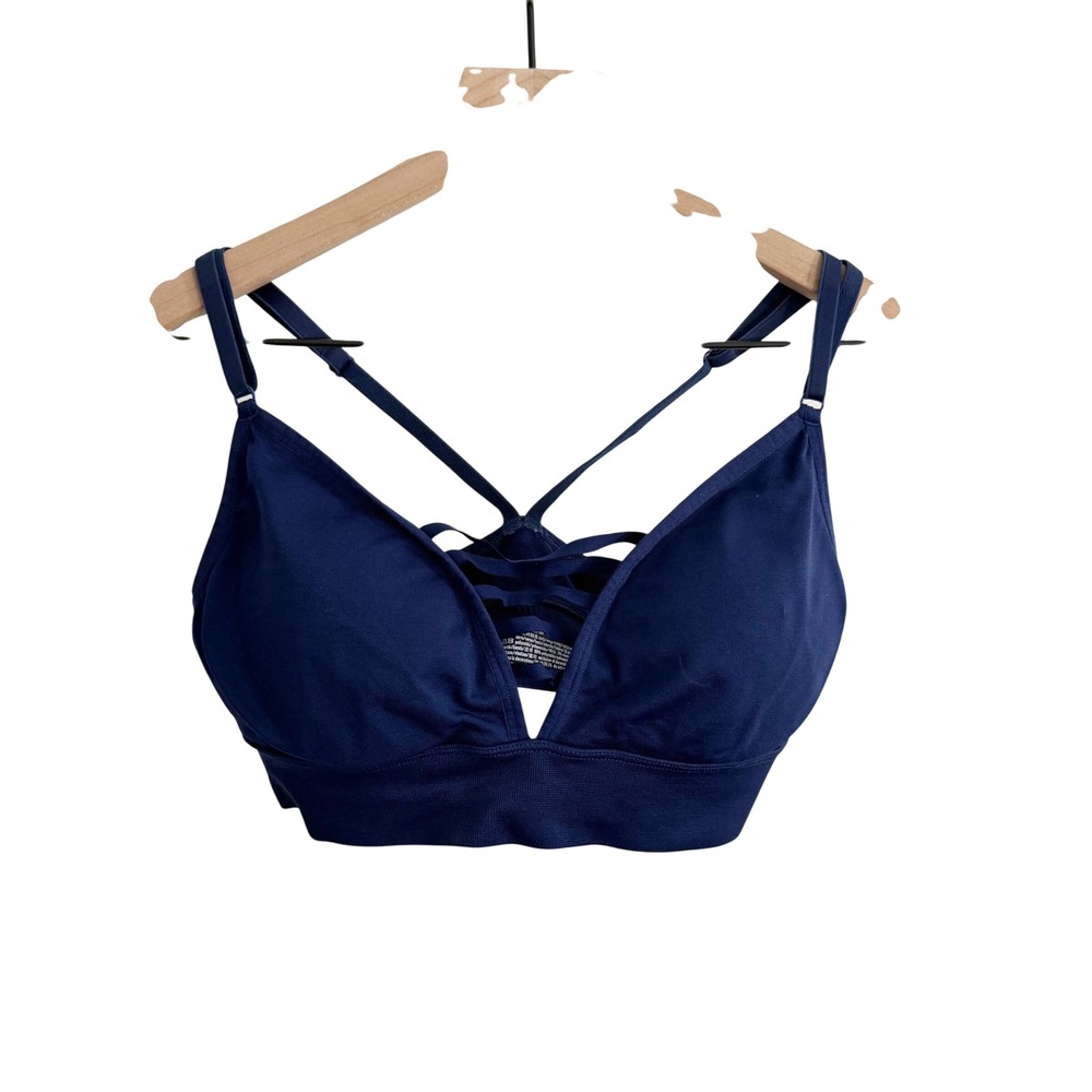 Victoria's Secret Sports Bra Navy Blue Activewear Athleisure Athletic Gym Sporty